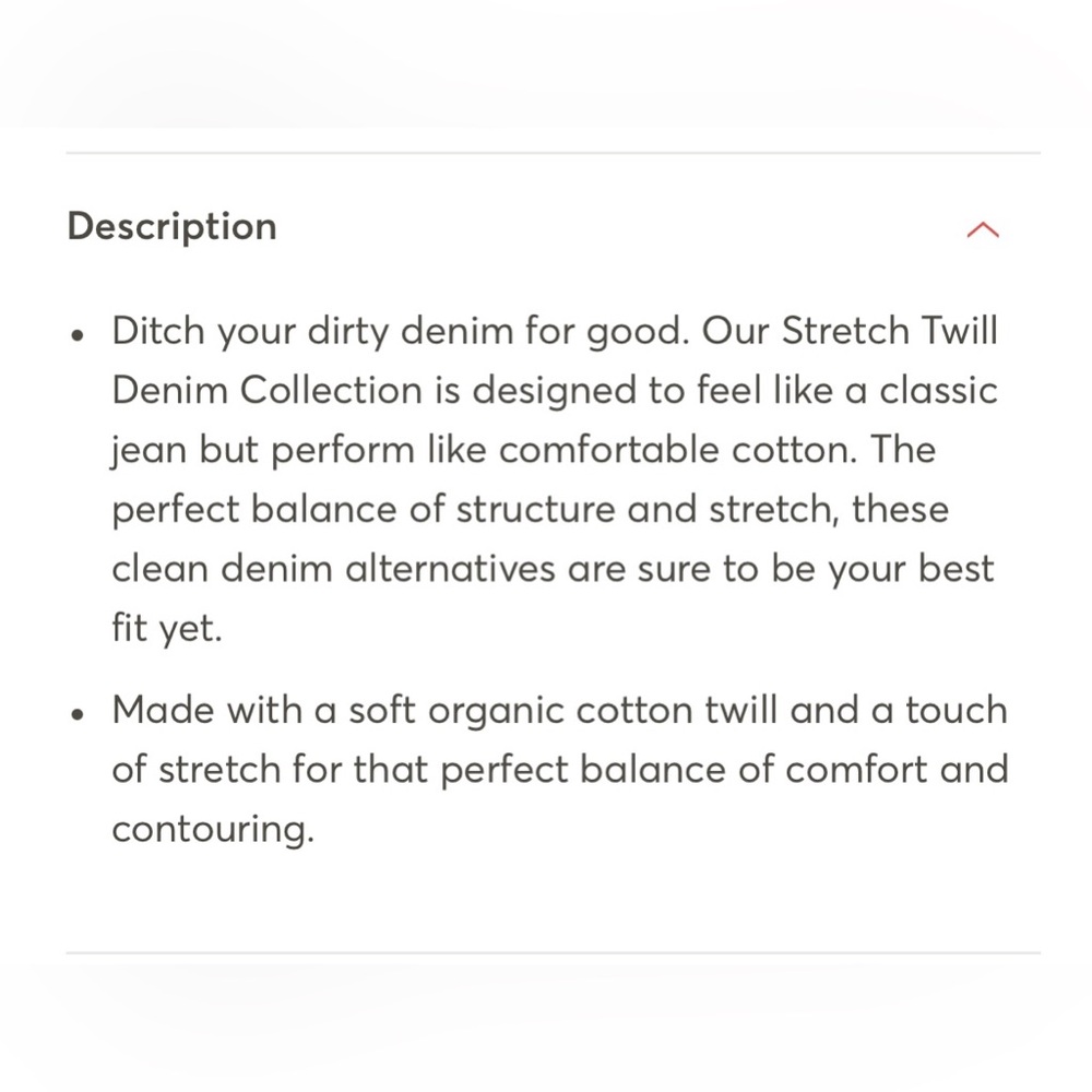 NWT✨ Pact Organic Stretch Twill Denim Wide Leg Pant - Picture 8 of 12